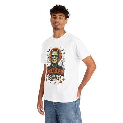 Frankenstein "Spooky Season Is Alive" T-Shirt | Halloween Monster Tee