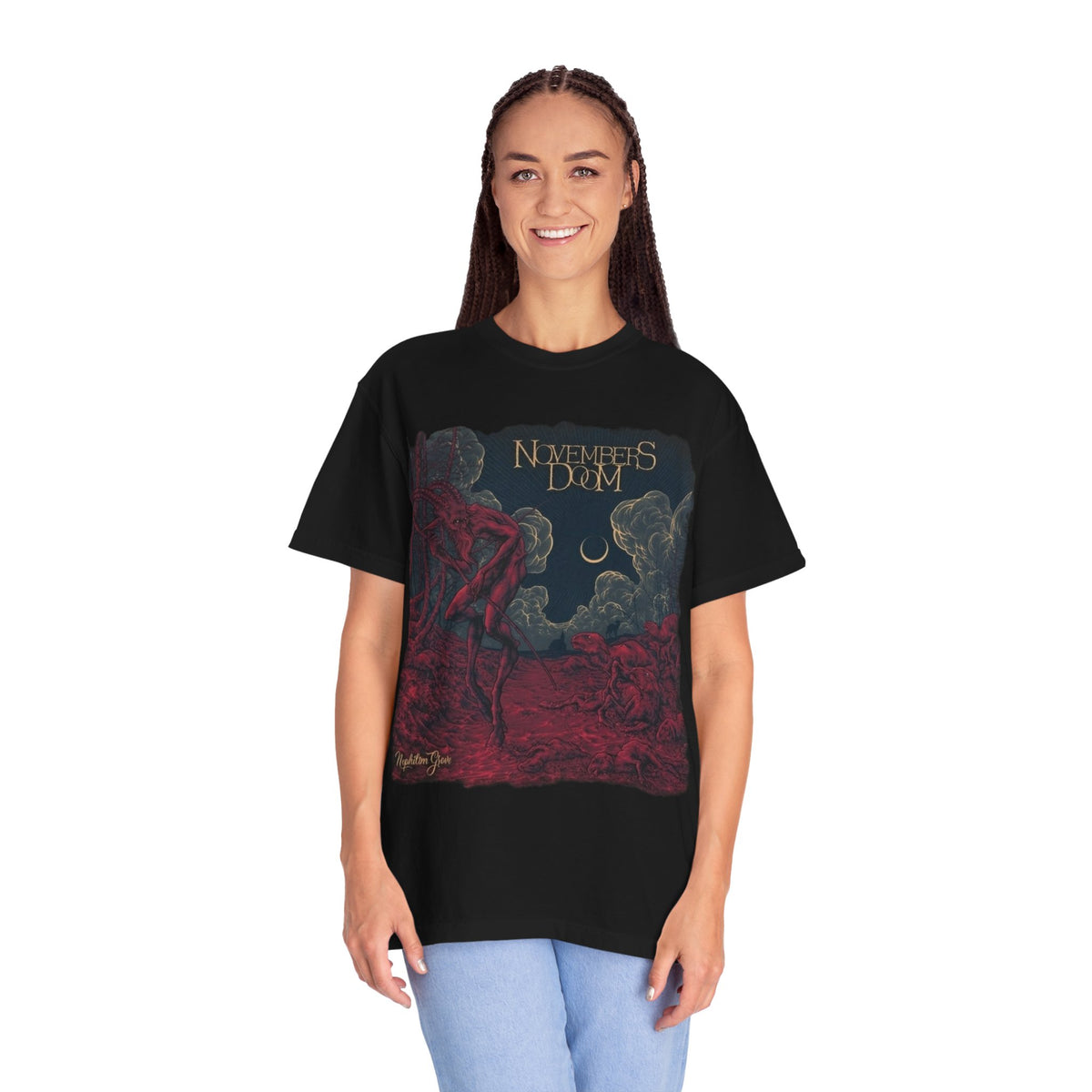 Camiseta con la portada del álbum Nephilim Grove de Novembers Doom / Camiseta de banda de Gothic Doom Metal
