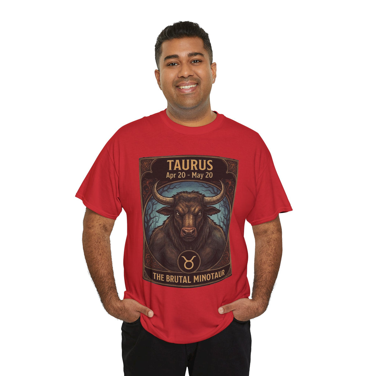 Taurus Minotaur Illustration Tee | Halloween Zodiac Bull Astrology Shirt