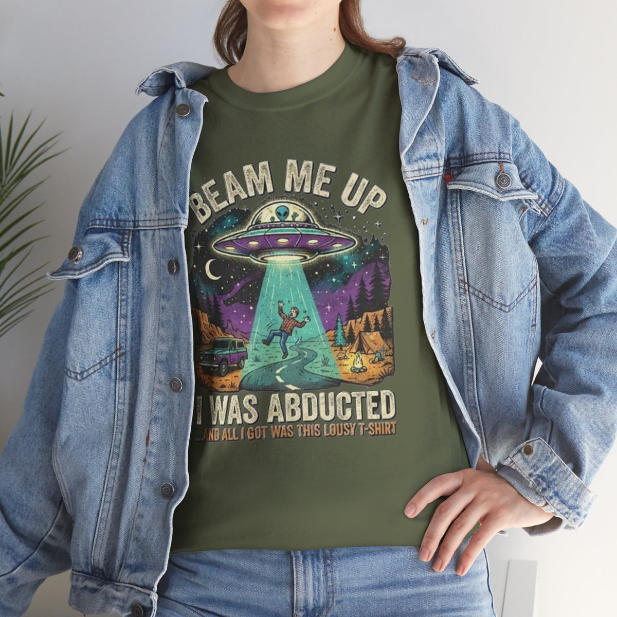 Beam Me Up Alien Abduction Tee | Retro UFO, Space Humor
