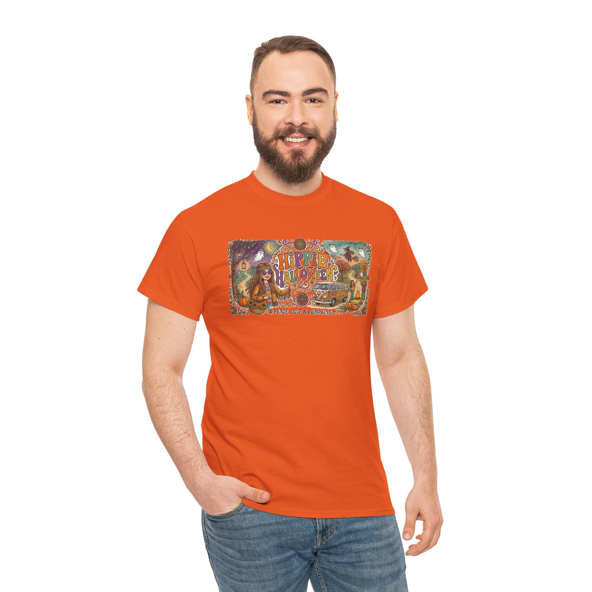 T-shirt graphique psychédélique nature hippie / T-shirt Halloween hippie