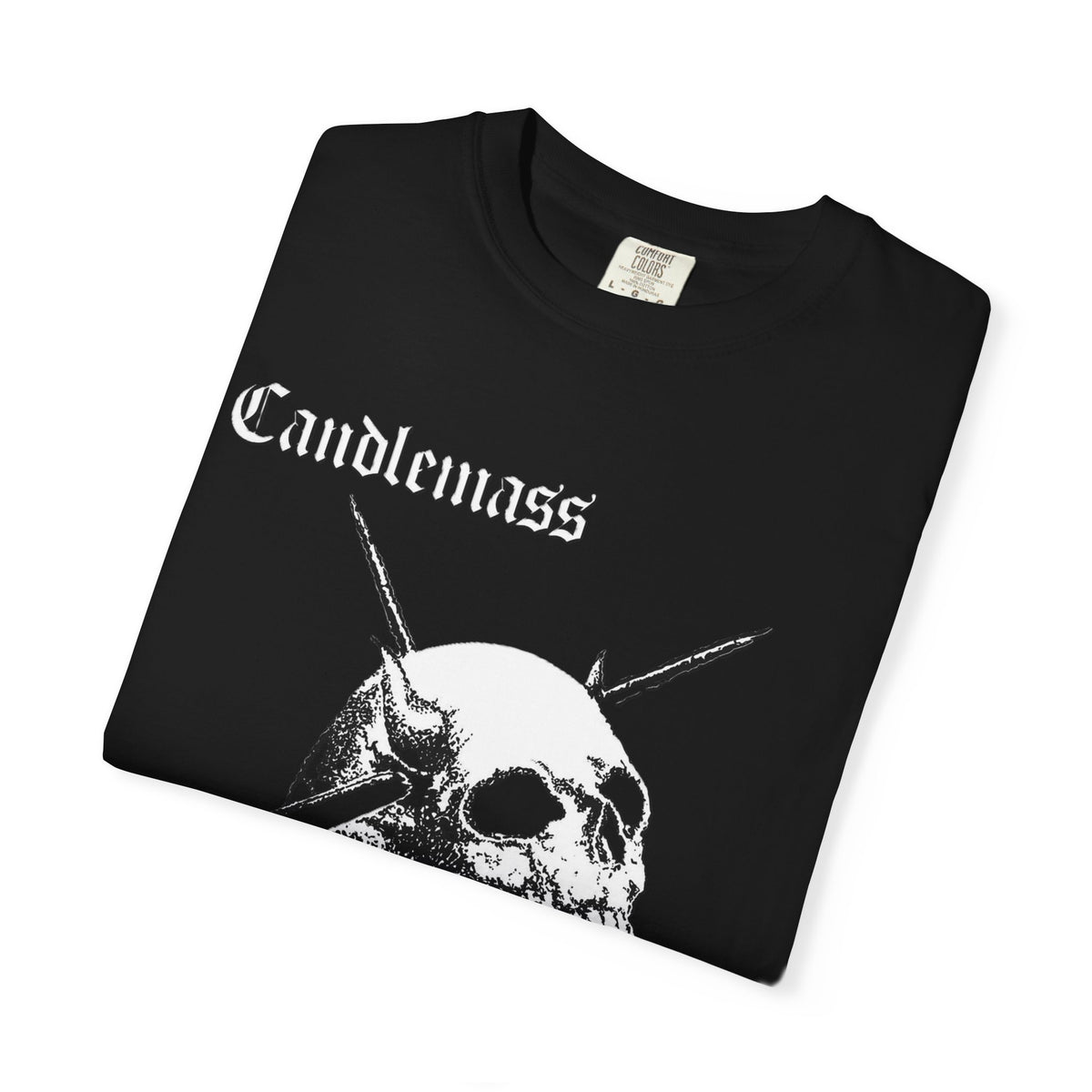 Candlemas Skull and Crossbones Graphic T-Shirt / Epicus Doomicus Metallicus
