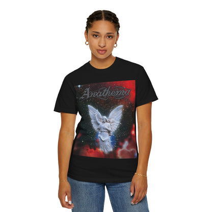 T-shirt graphique Anathema Angel | Design cosmique de statue d'ange