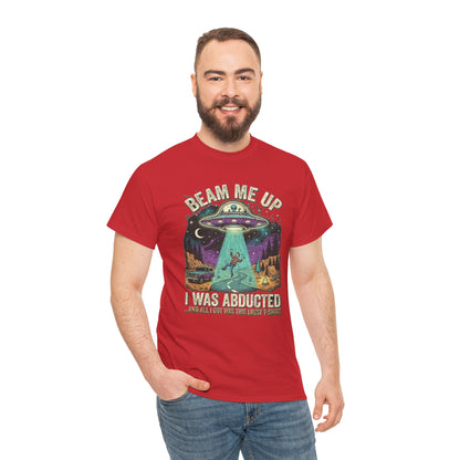 Beam Me Up Alien Abduction Tee | Retro UFO, Space Humor