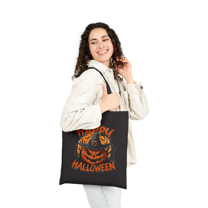 Happy Halloween Trick or Treat Cotton Canvas Tote Bag