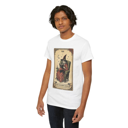 The Witching Hour Witch Tarot Illustration T-Shirt | Occult Vintage 666