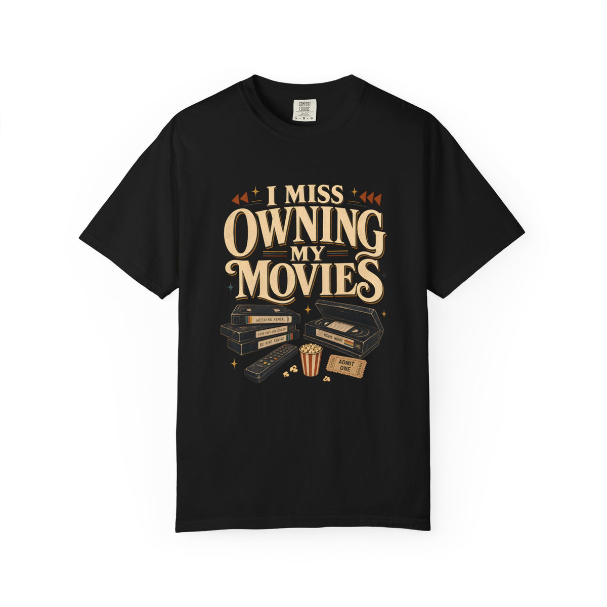 I Miss Owning My Movies Shirt, Vintage Movie Night T-Shirt, Retro VHS Tee, Physical Media Shirt, Film Lover Gift