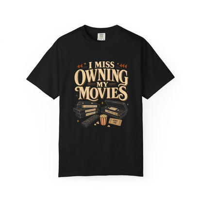 I Miss Owning My Movies Shirt, Vintage Movie Night T-Shirt, Retro VHS Tee, Physical Media Shirt, Film Lover Gift