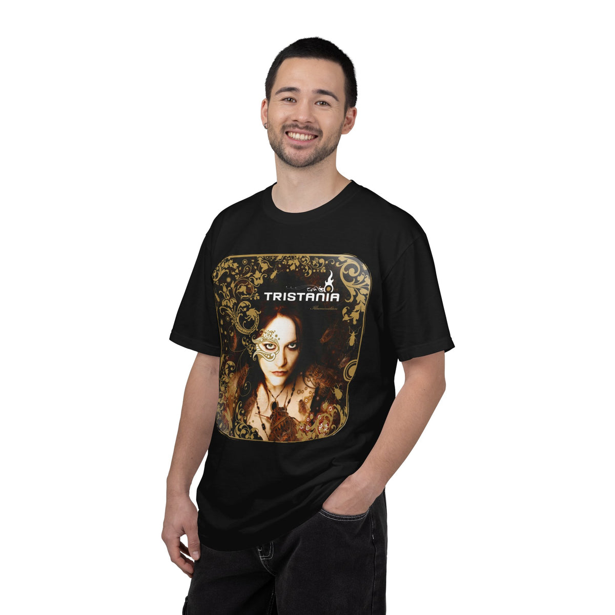 Camiseta con el arte del álbum Illumination de Tristania | Camiseta de la banda noruega de metal gótico