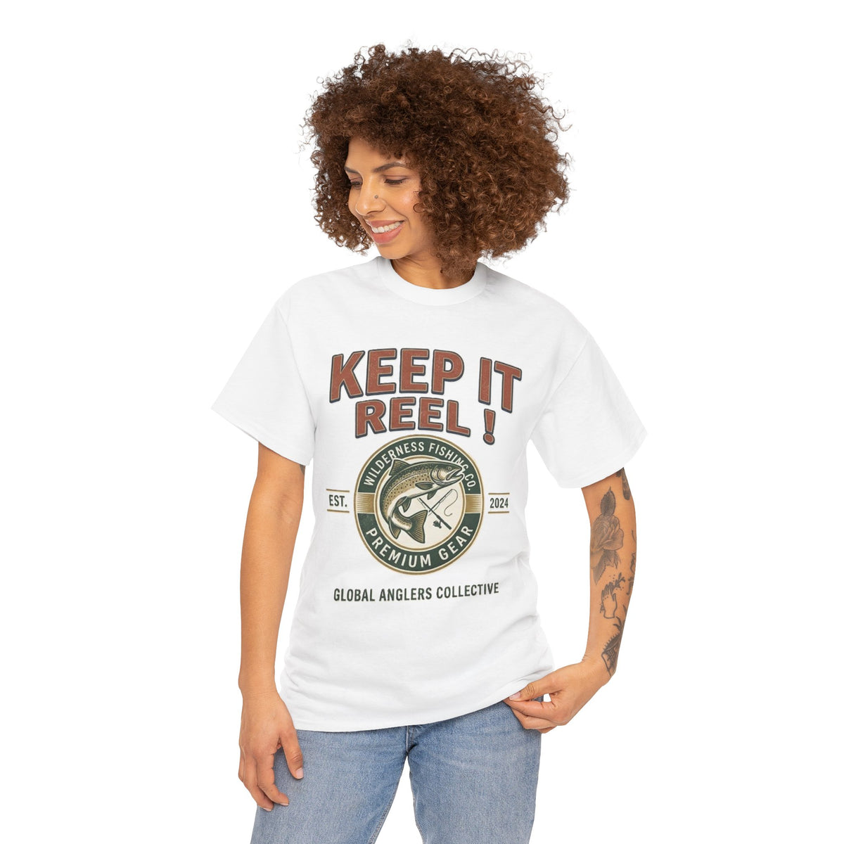 Keep It Reel Fishing Bass Graphic T-Shirt