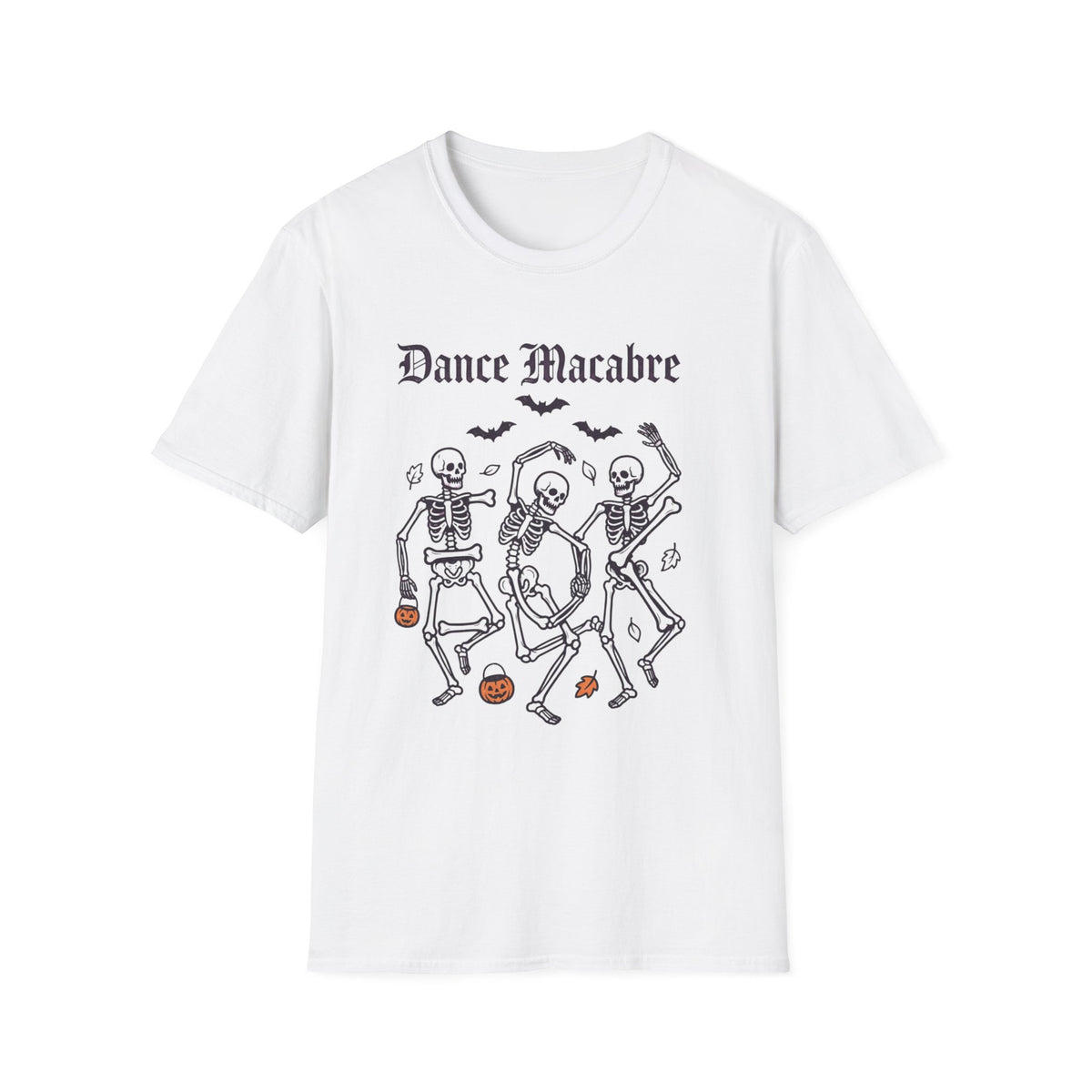 Dance Macabre skeletons T-Shirt | Halloween death dance skulls tee