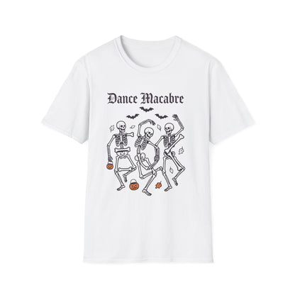 Dance Macabre skeletons T-Shirt | Halloween death dance skulls tee