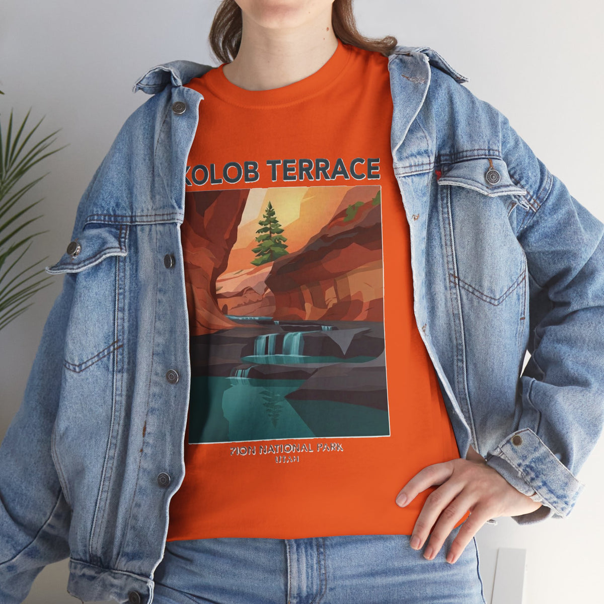 Camiseta de póster del Parque Nacional Kolob Terrace | Camiseta con paisaje del Cañón de Zion