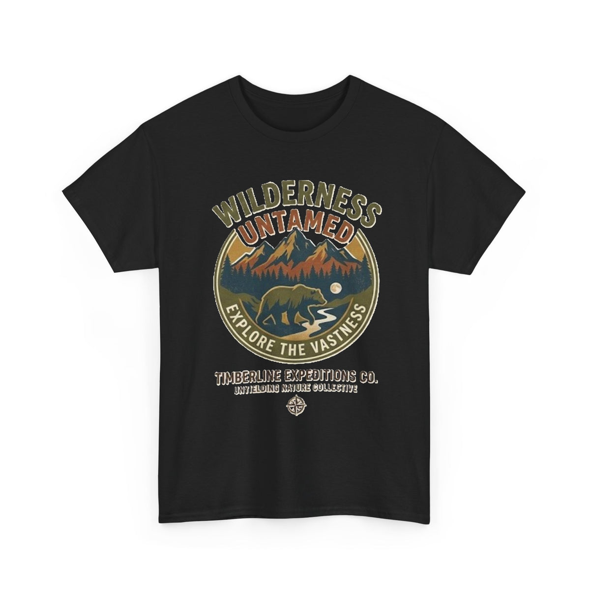 Wilderness Untamed Mountain Bear Graphic T-Shirt