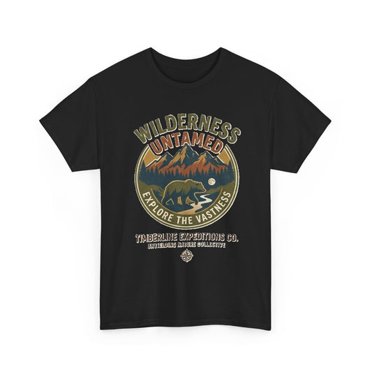 Wilderness Untamed Mountain Bear Graphic T-Shirt