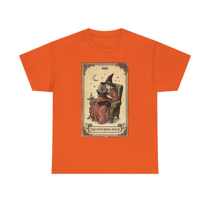 The Witching Hour Witch Tarot Illustration T-Shirt | Occult Vintage 666