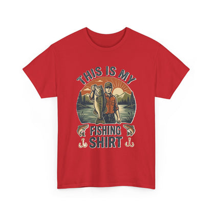 This Is My Lucky Fishing Shirt Tee | Vintage Fisherman Lake Design