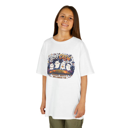 Boo Crew Ghosts Kids Tee | Halloween Pumpkin Patch Illustration