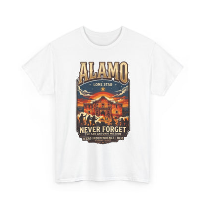 T-shirt Alamo Never Forget Texas Independence 1836