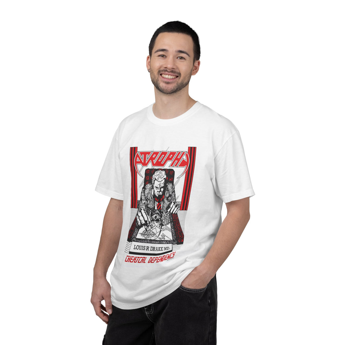 Atrophy Chemical Dependency Album Graphic T-shirt | American Thrash Metal Vintage Tee