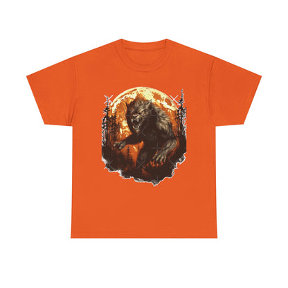 Howling Werewolf T-Shirt | Full Moon Horror Forest Tee