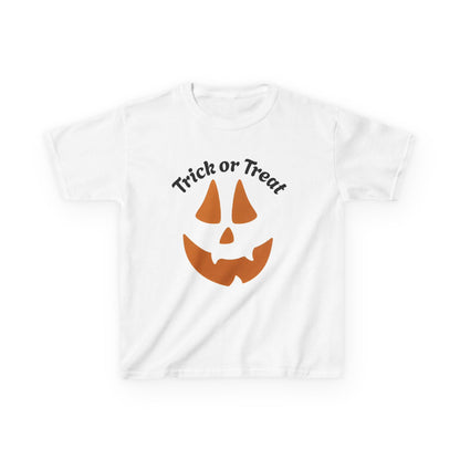 Trick or Treat Jack-o'-Lantern Kids Tee | Halloween Pumpkin Face