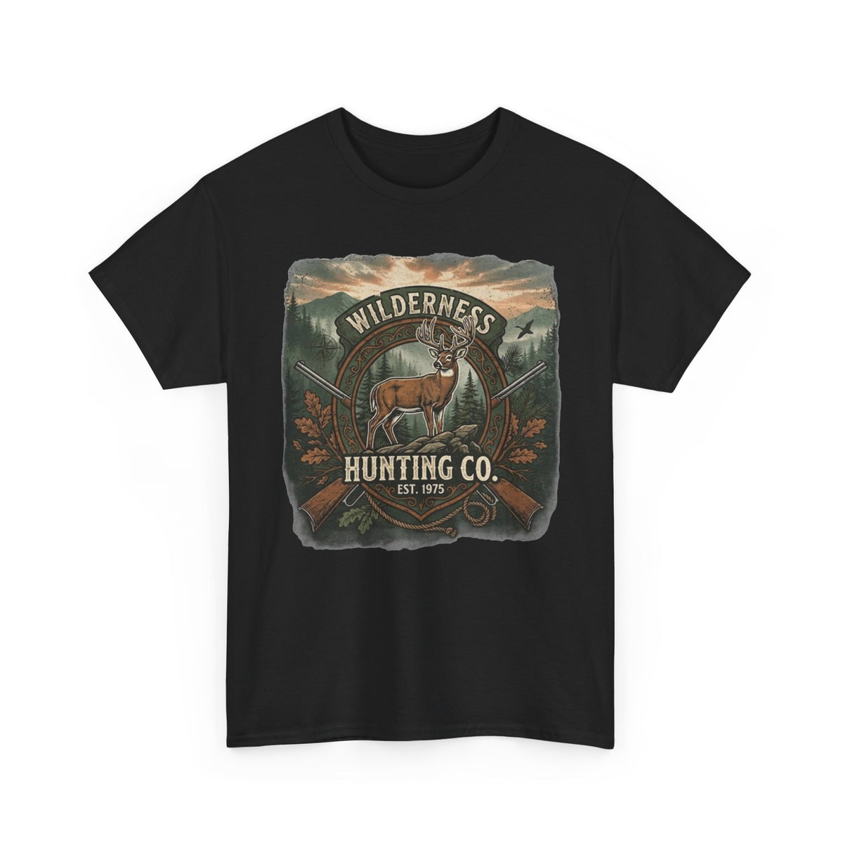 Wilderness Hunting Co. deer graphic Tee | vintage outdoors hunter shirt