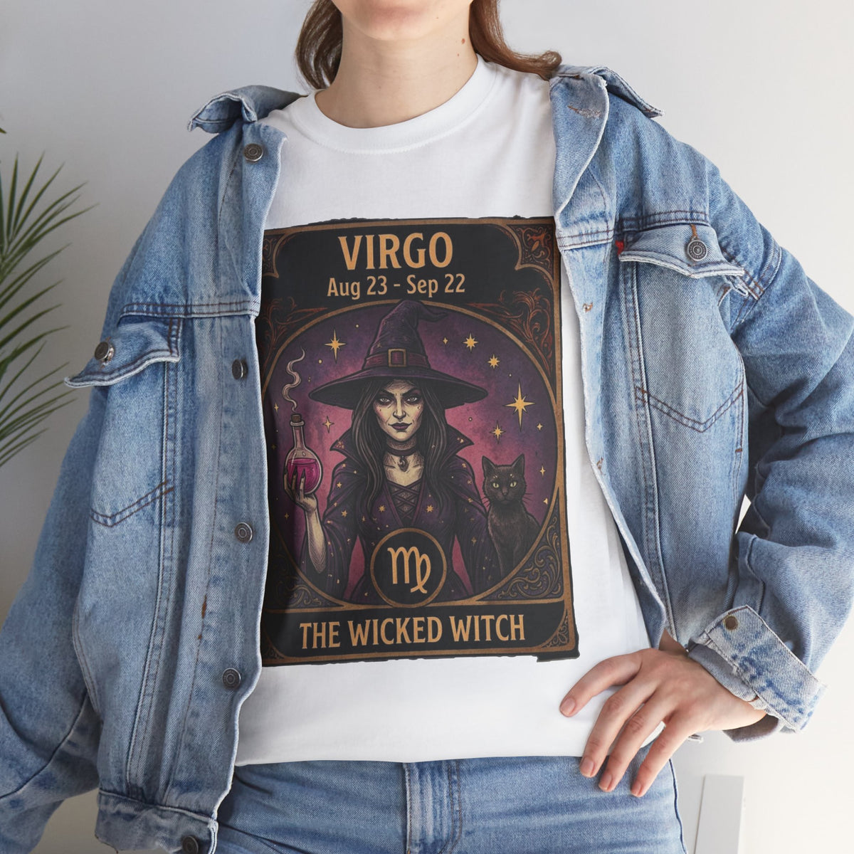 Camiseta Virgo Wicked Witch | Camiseta de Virgo de astrología del zodiaco de Halloween