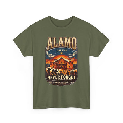 T-shirt Alamo Never Forget Texas Independence 1836
