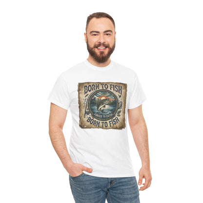 Born to Fish graphic tee | Fishing shirt, vintage fish design