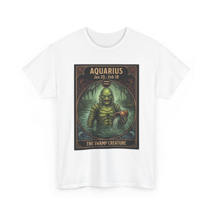 Aquarius The Swamp Creature T-Shirt | Halloween Zodiac Monster Poster