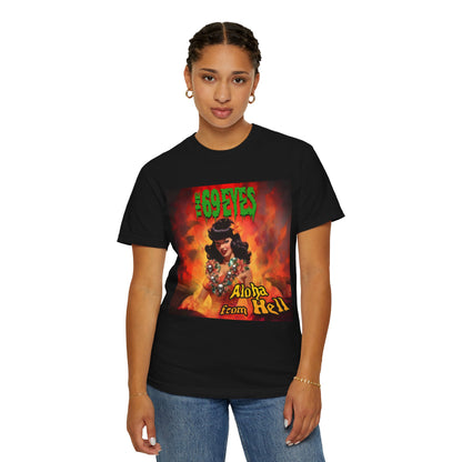The 69 Eyes Aloha From Hell Album Artwork pinup graphic T-shirt | Finnish Gothic Rock Metal band artwork