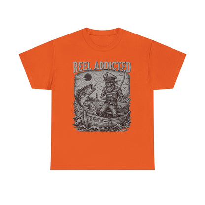 Camiseta de pescador y barco de pesca Reel Addicted