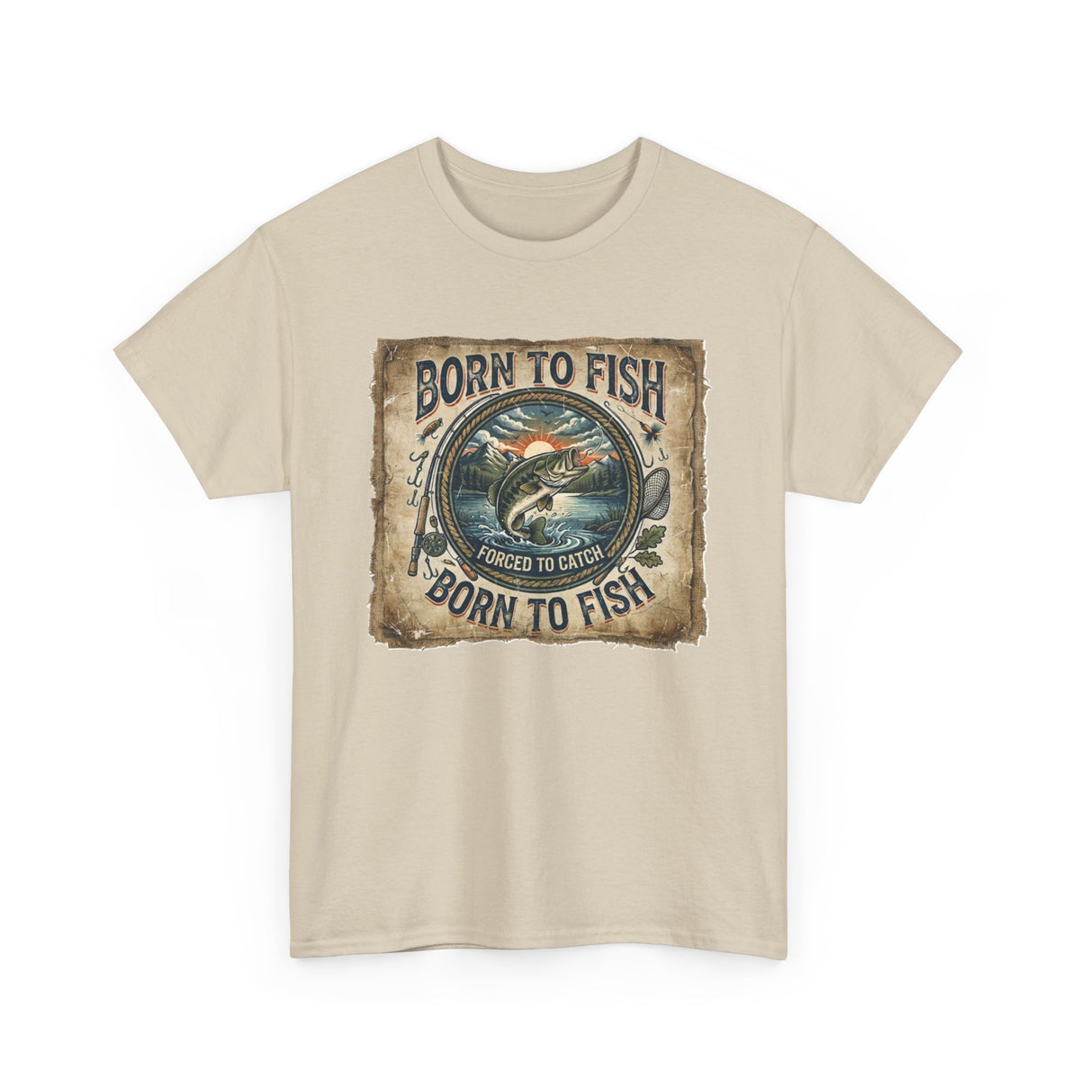 Born to Fish graphic tee | Fishing shirt, vintage fish design