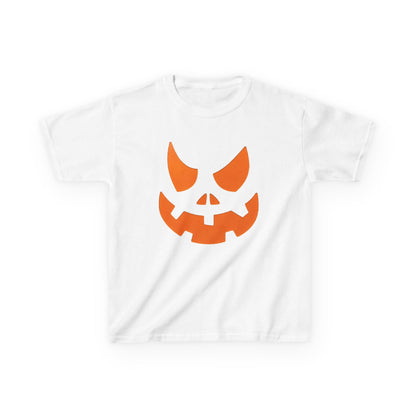 Jack-o'-Lantern Face Kids Tee | Halloween Pumpkin Shirt