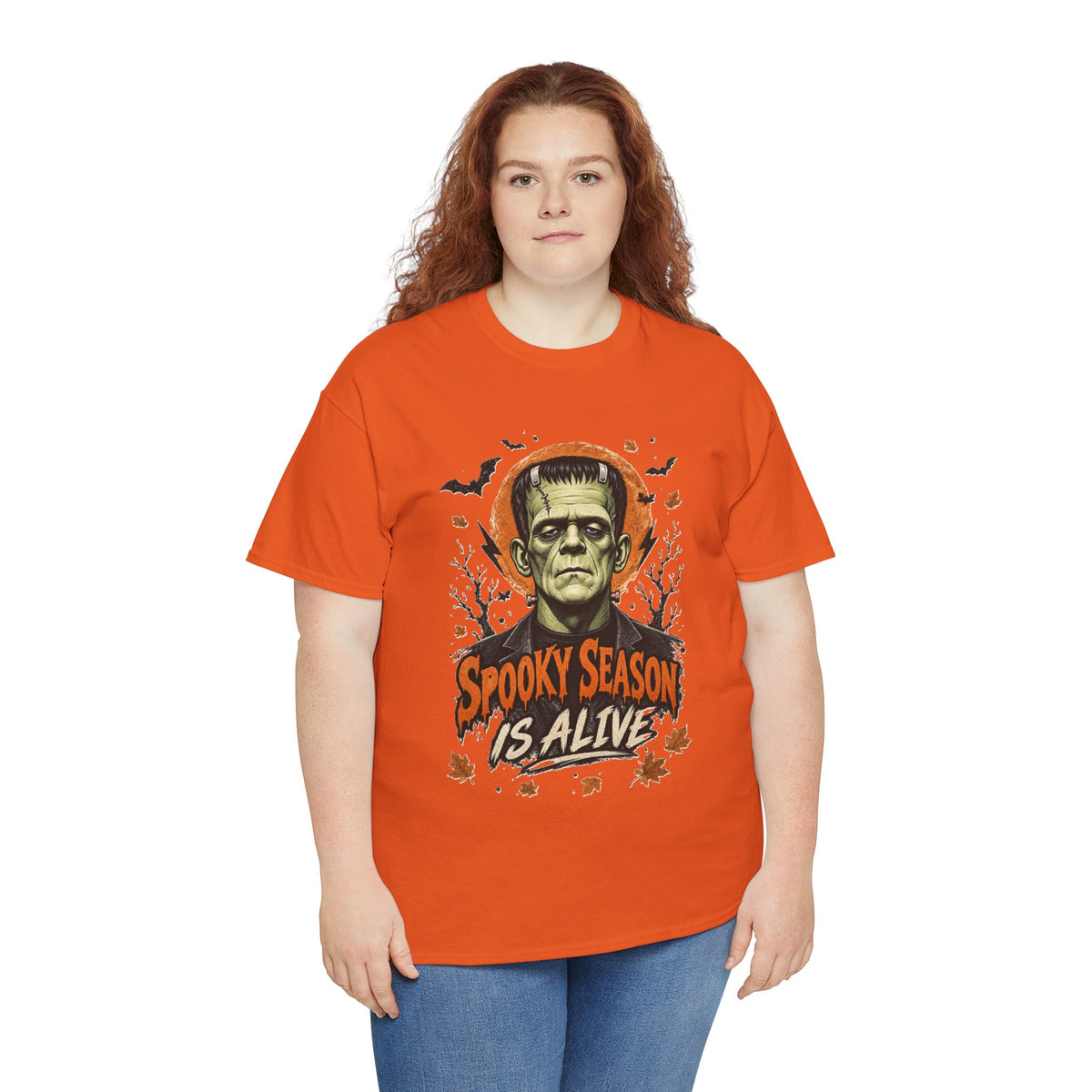 Frankenstein "Spooky Season Is Alive" T-Shirt | Halloween Monster Tee