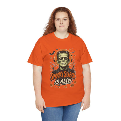 Frankenstein "Spooky Season Is Alive" T-Shirt | Halloween Monster Tee