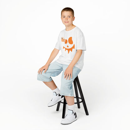 Jack O'Lantern Face Kids Tee | Halloween Boo Pumpkin Shirt
