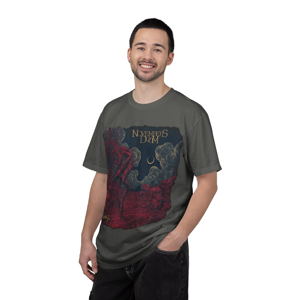 Camiseta con la portada del álbum Nephilim Grove de Novembers Doom / Camiseta de banda de Gothic Doom Metal