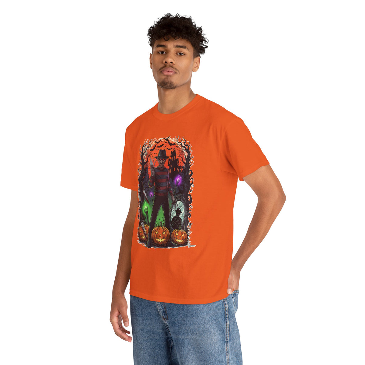 Camiseta de pesadilla de calabaza de Freddy Krueger | Camiseta de terror de Halloween