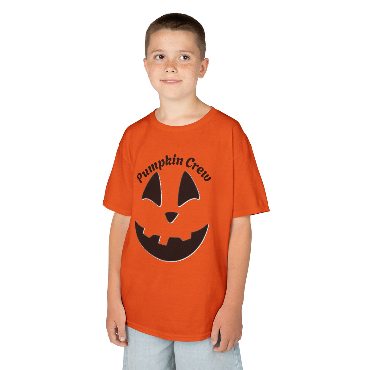 Pumpkin Crew Kids Tee | Jack-o'-Lantern Halloween Shirt