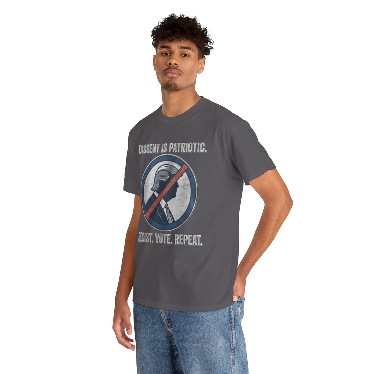 T-shirt « La dissidence est patriotique, résistez, votez, recommencez » | Haut pour manifestation politique