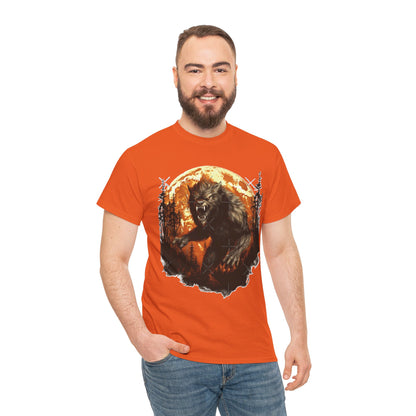 Howling Werewolf T-Shirt | Full Moon Horror Forest Tee