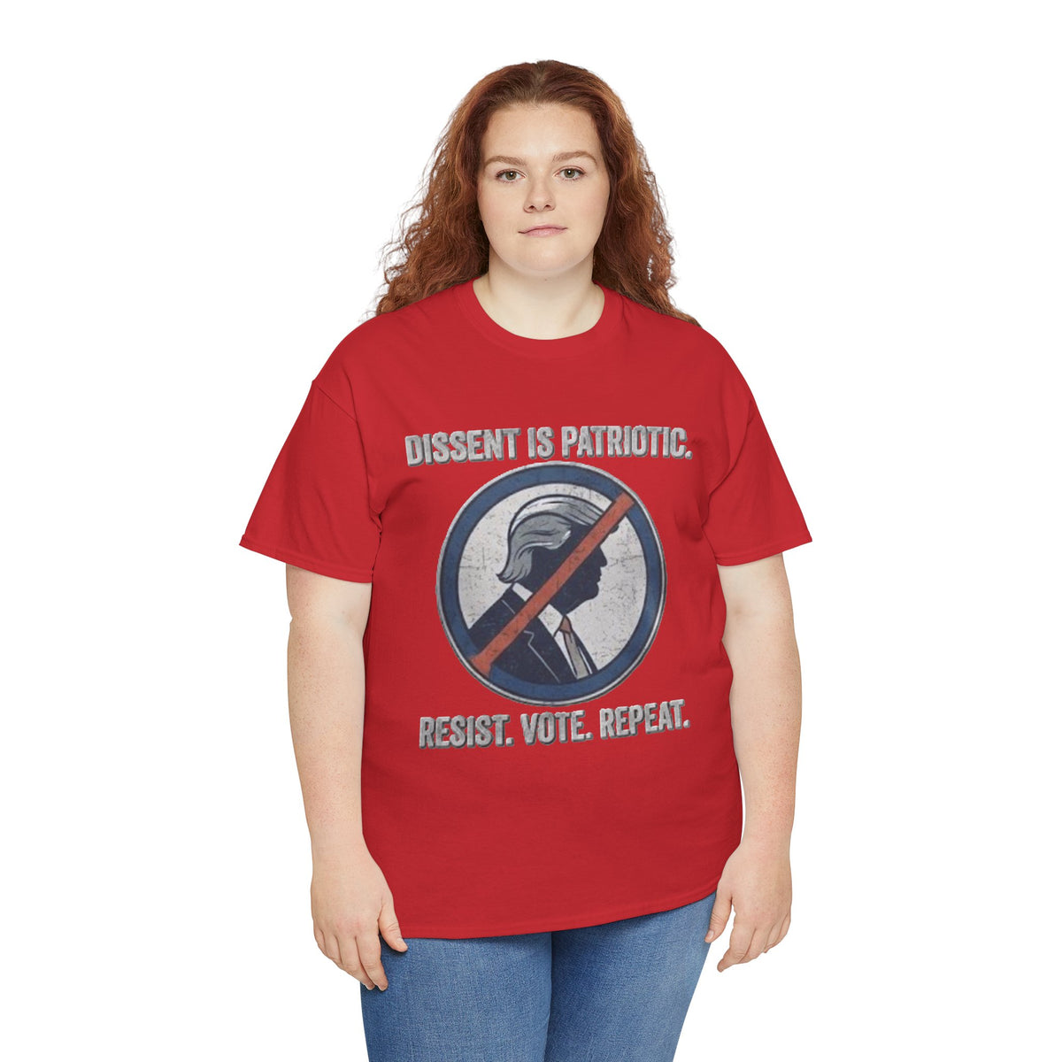 T-shirt « La dissidence est patriotique, résistez, votez, recommencez » | Haut pour manifestation politique
