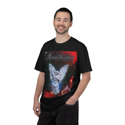 T-shirt graphique Anathema Angel | Design cosmique de statue d'ange