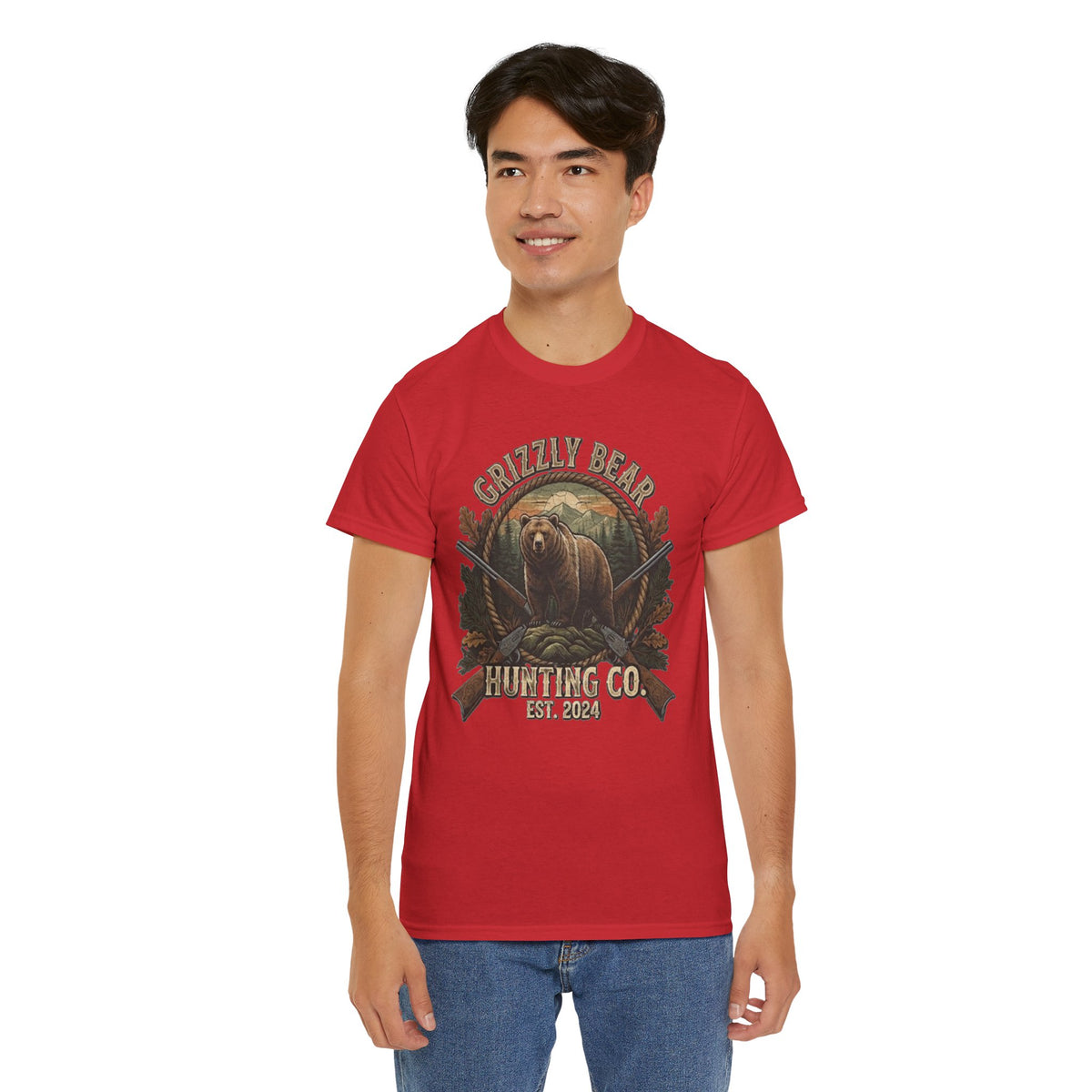 Grizzly Bear Hunting Co T-Shirt | Vintage Wildlife Outdoor Tee