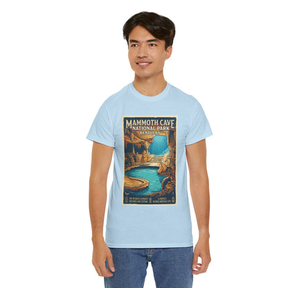 Mammoth Cave National Park Vintage Poster T-Shirt | Kentucky Cave Artwork