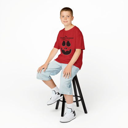 Camiseta infantil "Spooky Season" con Jack-o'-Lantern | Camiseta de calabaza de Halloween