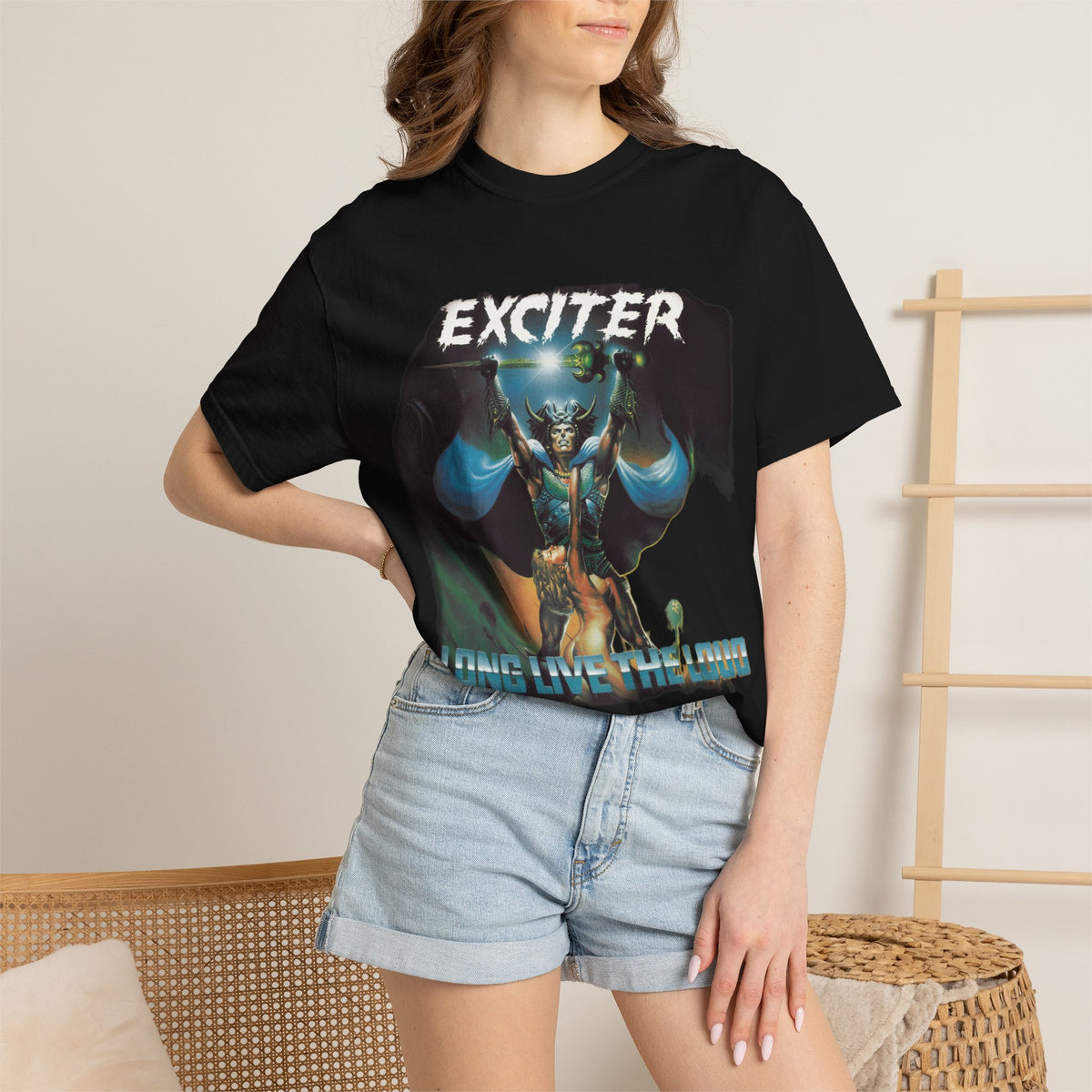 Exciter Metal band art T-shirt | Long Live the Loud graphic tee