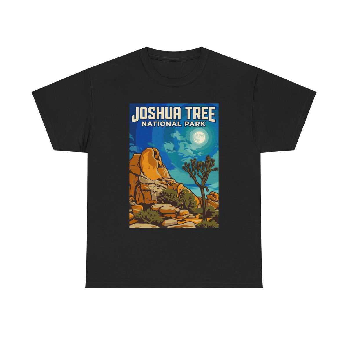 Camiseta de póster del Parque Nacional Joshua Tree, California | Camiseta de naturaleza del Parque Nacional de California